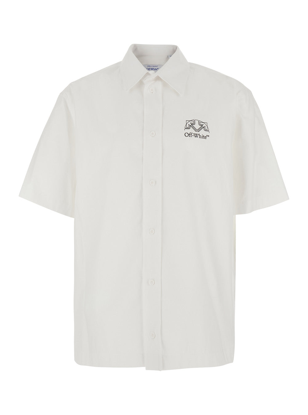 Off-White Men Shirt Off-White With Long Sleeves And Collar In Off-White For Men