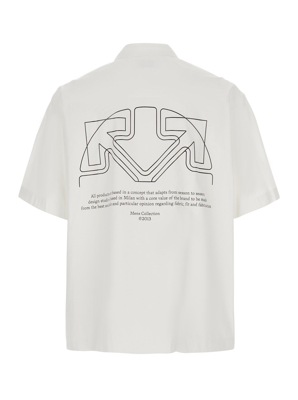Off-White Men Shirt Off-White With Long Sleeves And Collar In Off-White For Men