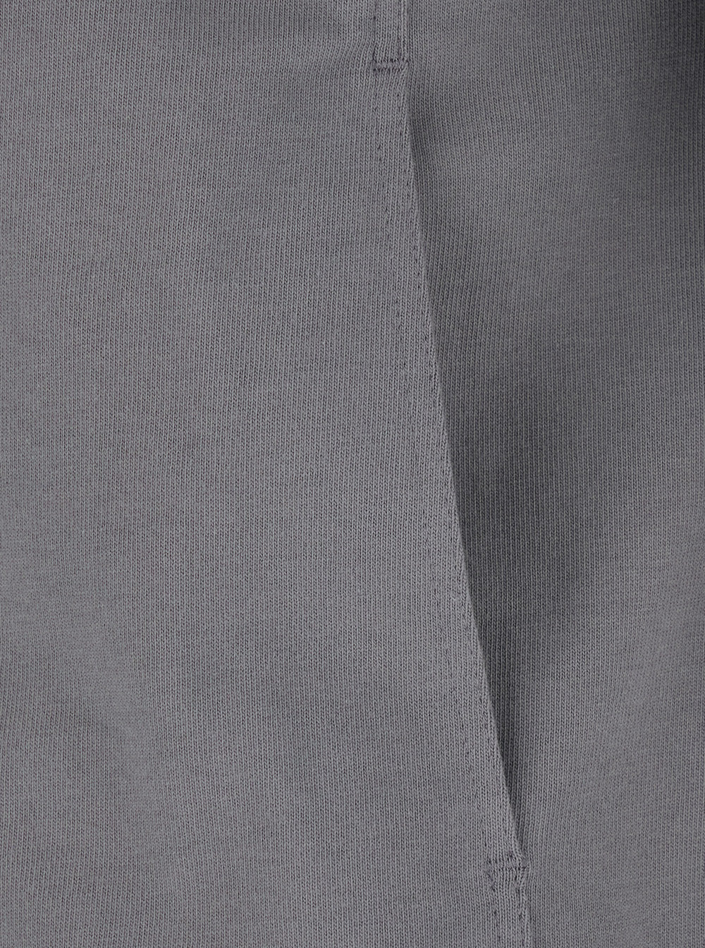 Rick Owens Men 'Bauhaus Jogger' Grey Sweatshirt With High Collar And Asymmetrical Zip Closure In Cotton For Men