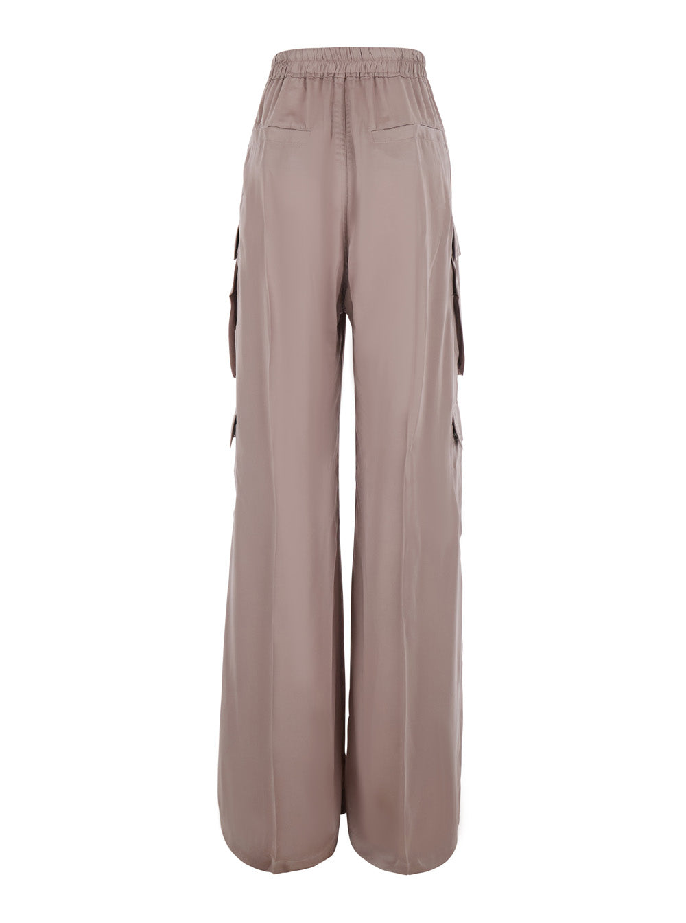Rick Owens Women 'Belas Pink Cargo Pants With Elasticated Waistband And Drawstring And Cargo Pockets In Blend Viscose For Women