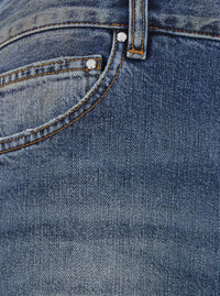 Amiri Men Blue Flare Jeans With Five-Pocket Design And Faded Effect In Denim For Men