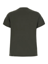 Fendi Women Green Crew Neck T-Shirt With Logo Lettering On The Front In Cotton For Women