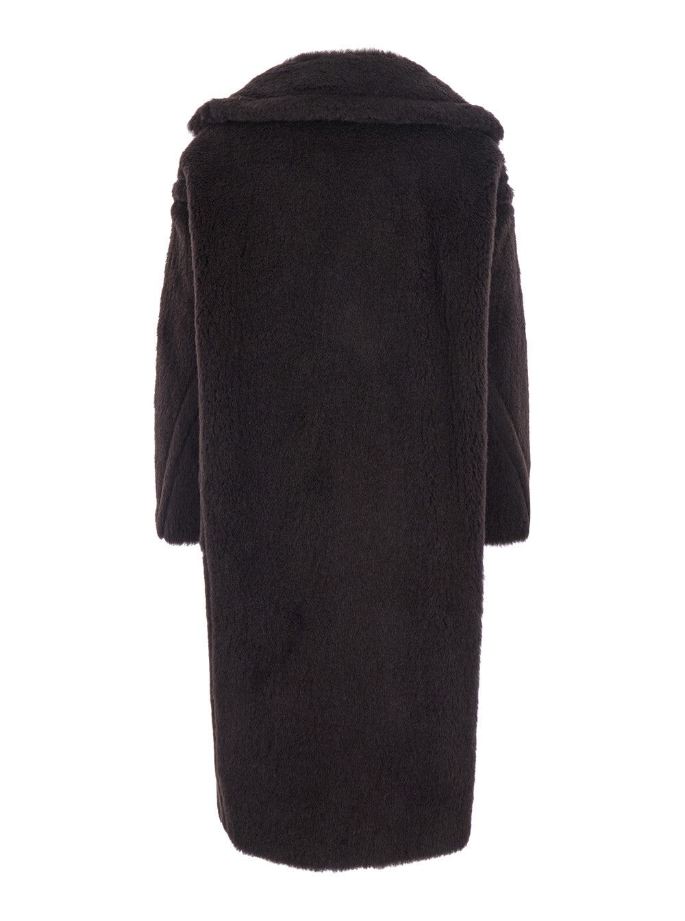 MAX MARA Max Mara Women 'Ted Girl' Brown Double-Breasted Coat With Maxi Notched Revers In Wool Blend For Women