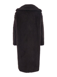 MAX MARA Max Mara Women 'Ted Girl' Brown Double-Breasted Coat With Maxi Notched Revers In Wool Blend For Women