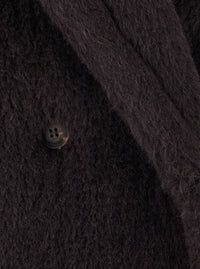 MAX MARA Max Mara Women 'Ted Girl' Brown Double-Breasted Coat With Maxi Notched Revers In Wool Blend For Women