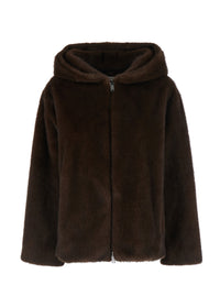 P.A.R.O.S.H. P.A.R.O.S.H. Women Jacket P.A.R.O.S.H. Brown In Tech Fabric With Front Closure And Pockets, Women