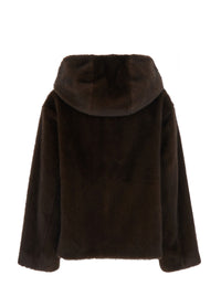 P.A.R.O.S.H. P.A.R.O.S.H. Women Jacket P.A.R.O.S.H. Brown In Tech Fabric With Front Closure And Pockets, Women