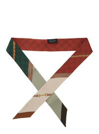 Gucci Women Green Scarf With All-Over Print In Gg Silk For Women