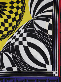 Versace Women Multicolor Square Scarf With All-Over Print In Silk For Women