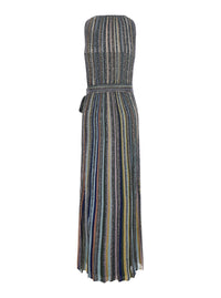 Missoni Women Multicolor Long Dress With V-Neck And All-Over Applied Sequins In Viscose For Women