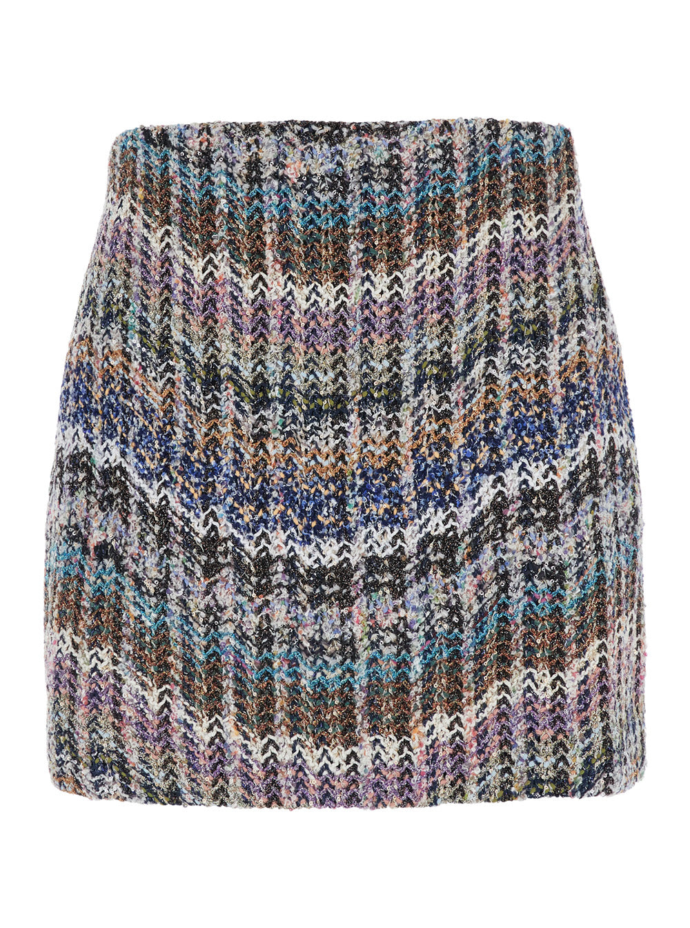 Missoni Women Multicolor Skirt With Motif And All-Over Sequins In Fabric Women