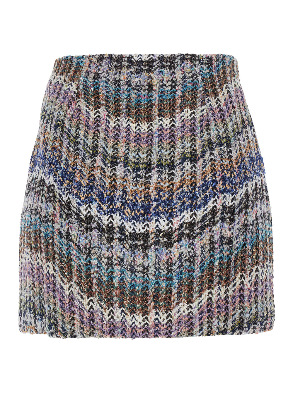 Missoni Women Multicolor Skirt With Motif And All-Over Sequins In Fabric Women
