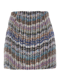 Missoni Women Multicolor Skirt With Motif And All-Over Sequins In Fabric Women
