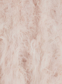 Yves Salomon Women White Short Shearling Jacket With Round Collar And Three-Quarter Sleeves In Fur For Women