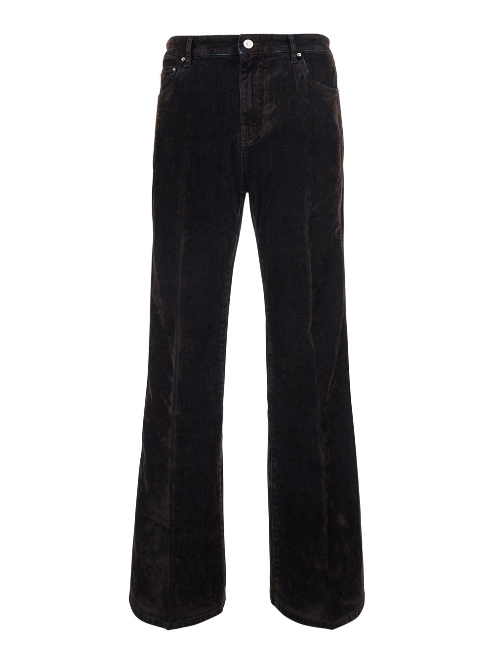Amiri Men Brown Jeans With Logo Patch On The Back In Denim For Men