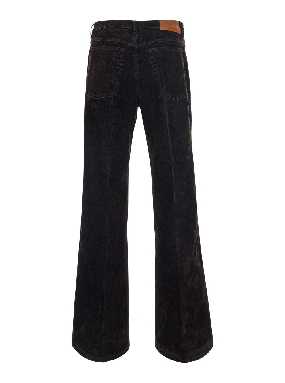 Amiri Men Brown Jeans With Logo Patch On The Back In Denim For Men