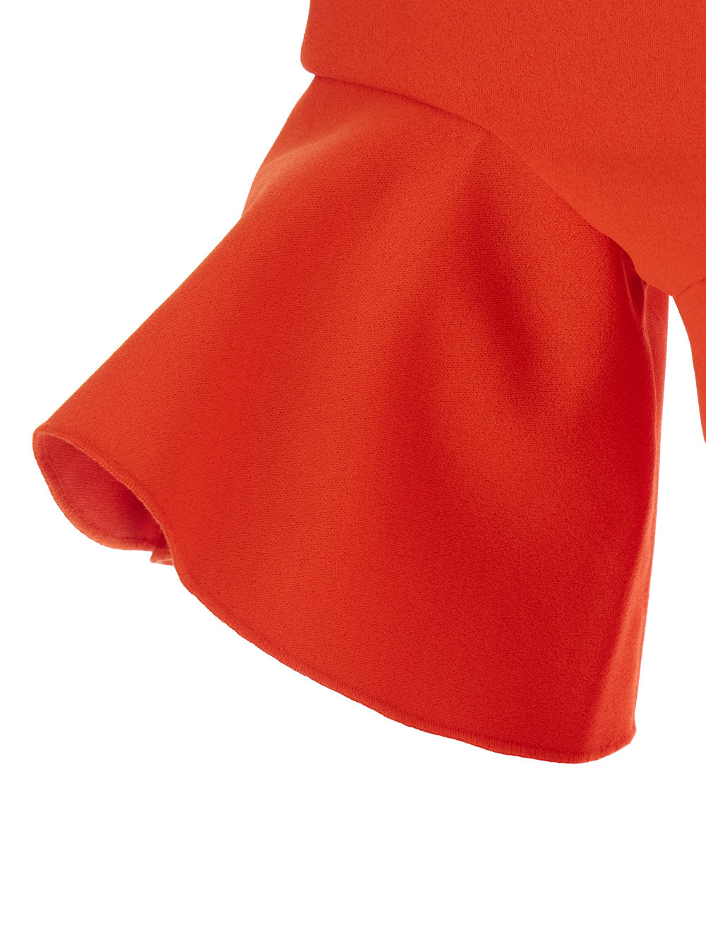 SOLACE LONDON Solace London Women 'Cielo' Red Long Dress With Off-Shoulder And Hidden Zip Closure At The Back In Tech Fabric Women