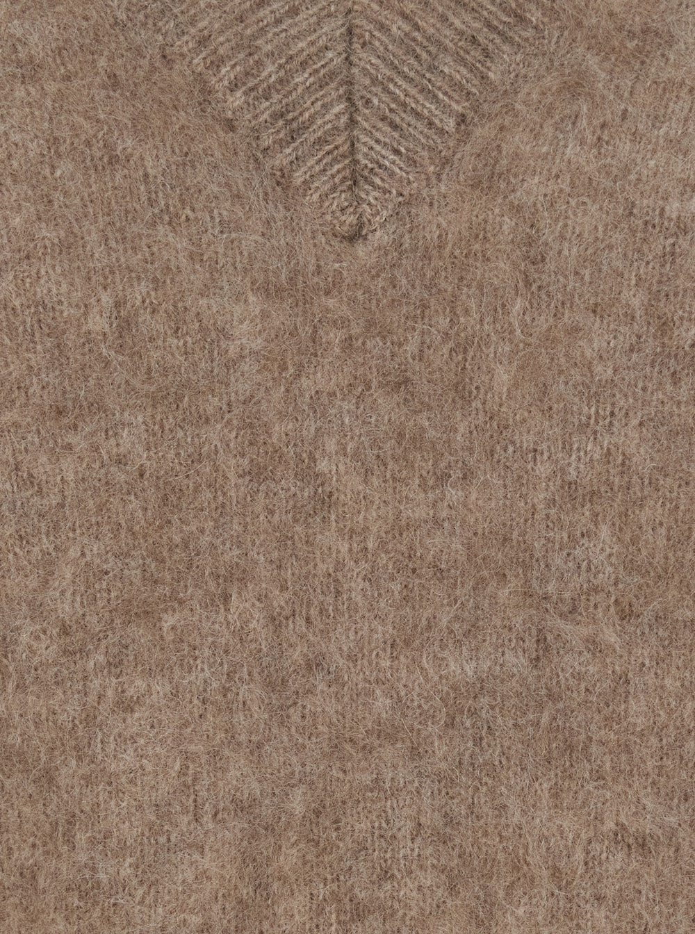P.A.R.O.S.H. Women Beige V-Neck Sweater With Long Sleeves In Wool For Women