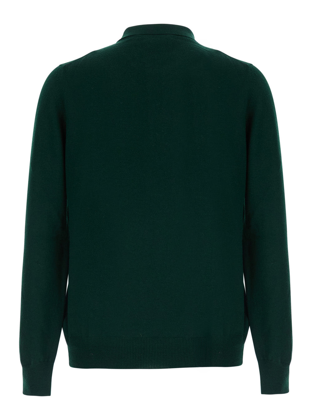Tagliatore Men Green Polo Shirt Sweater In Wool Blend Men