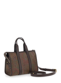 ETRO Etro Women Handbag 'Arnica' Small With Adjustable And Removable Shoulder Strap And Paisley Motif All-Over In Brown Canvas For Women
