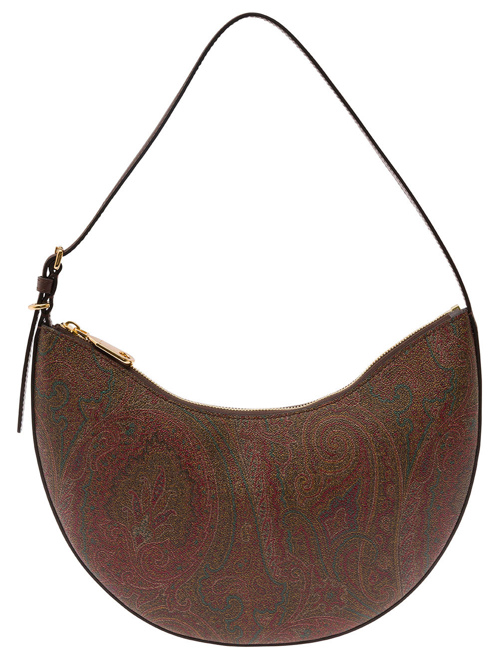ETRO Etro Women Etro Essential Hobo Bag In Brown With Leather And Fabric, Unisex