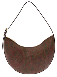 ETRO Etro Women Etro Essential Hobo Bag In Brown With Leather And Fabric, Unisex