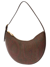 ETRO Etro Women Etro Essential Hobo Bag In Brown With Leather And Fabric, Unisex