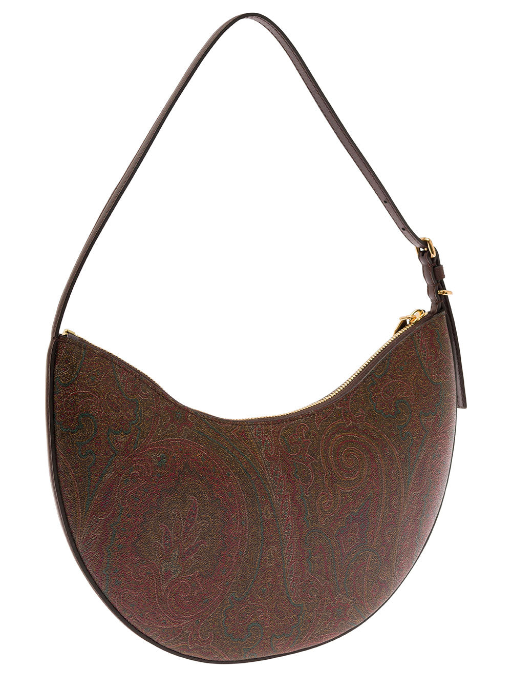 ETRO Etro Women Etro Essential Hobo Bag In Brown With Leather And Fabric, Unisex