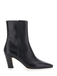 Aeyde Women 'Maris' Black Ankle Boots With Side Zip Closure And Medium Heel In Leather For Women