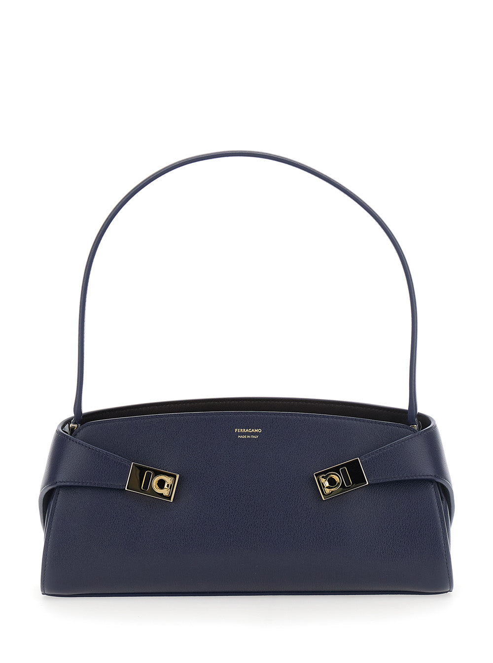 FERRAGAMO Ferragamo Women Shoulder Bag 'Hug' With Blue Leather Details For Women