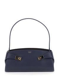 FERRAGAMO Ferragamo Women Shoulder Bag 'Hug' With Blue Leather Details For Women