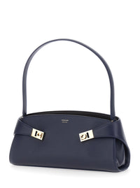 FERRAGAMO Ferragamo Women Shoulder Bag 'Hug' With Blue Leather Details For Women