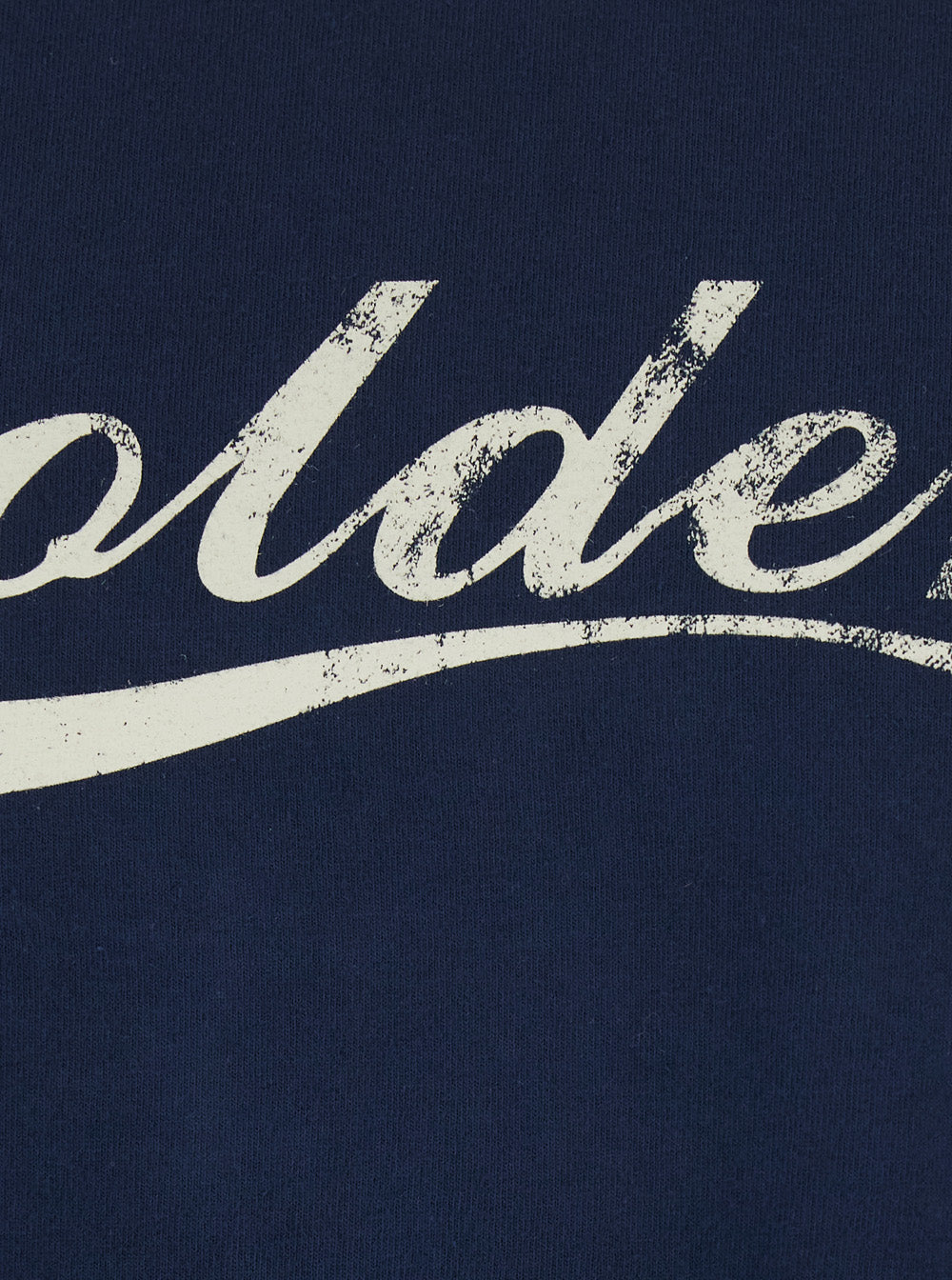 Golden Goose Men Blue Crew Neck T-Shirt With Logo Lettering On The Front In Cotton For Men