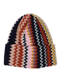 Missoni Women Multicolor Hat With Brim And Zigzag Motif In Wool Blend For Women