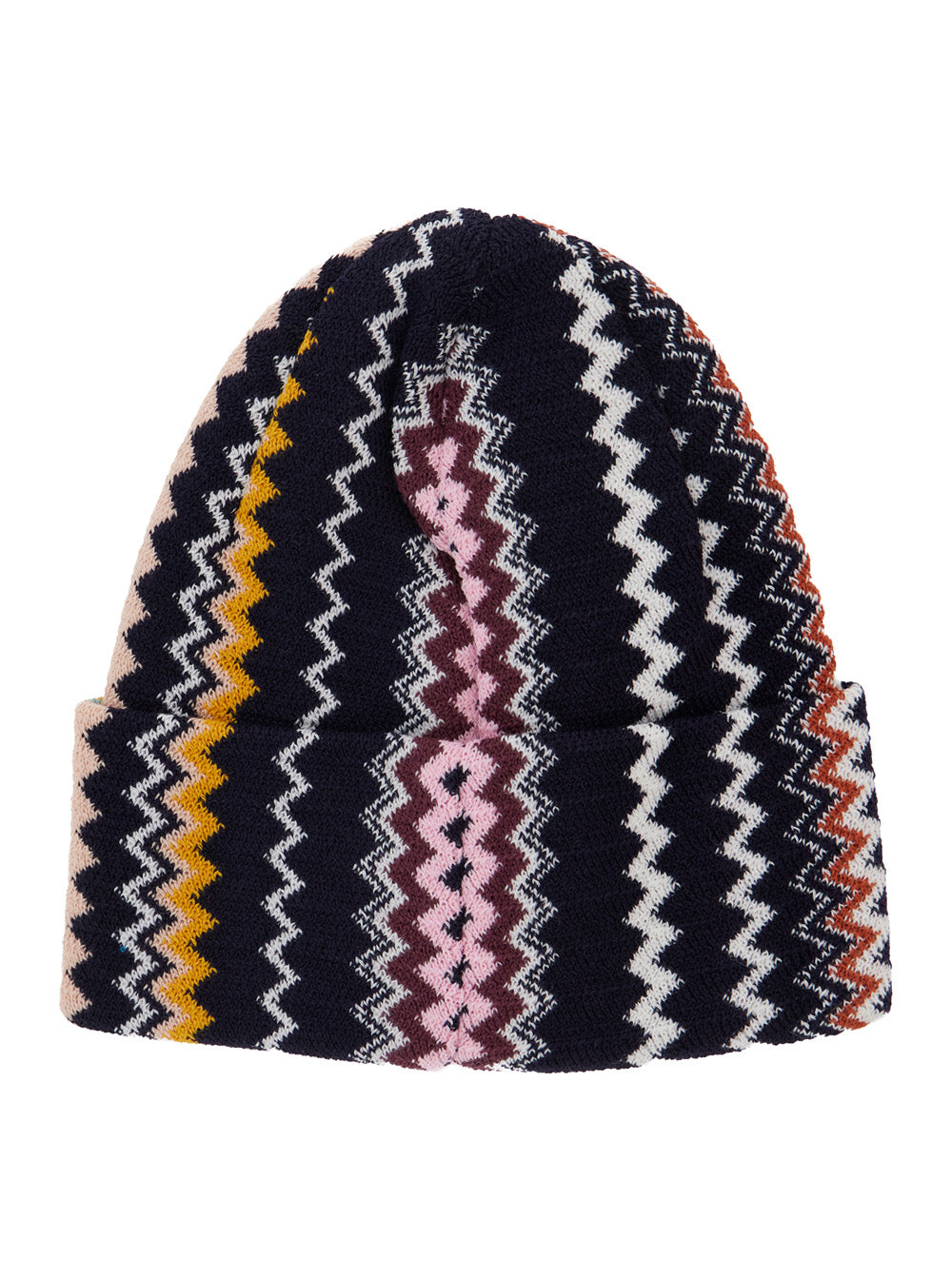 Missoni Women Multicolor Hat With Brim And Zigzag Motif In Wool Blend For Women