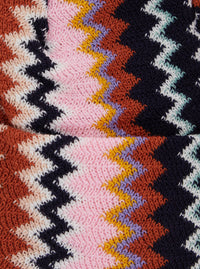 Missoni Women Multicolor Hat With Brim And Zigzag Motif In Wool Blend For Women