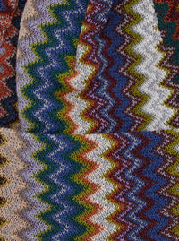MISSONI Missoni Men Multicolor Beanie With Brim And Zigzag Motif In Wool Blend For Men