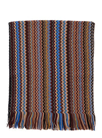 MISSONI Missoni Men Multicolor Scarf With Zig Zag Motif All-Over And Fringed Edge In Blend Wool And Fabric For Men