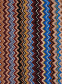 MISSONI Missoni Men Multicolor Scarf With Zig Zag Motif All-Over And Fringed Edge In Blend Wool And Fabric For Men