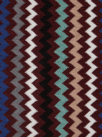 MISSONI Missoni Men Multicolor Scarf With Zig Zag Motif All-Over And Fringed Edge In Wool And Fabric Blend For Men