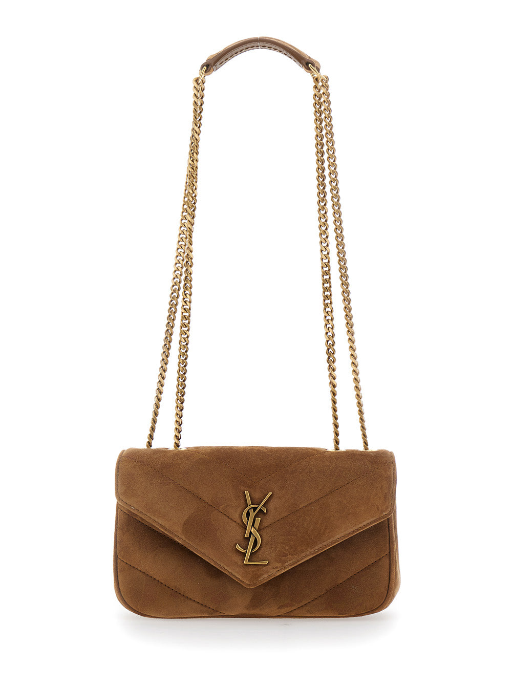 SAINT LAURENT Saint Laurent Women Ysl Pw Mini Loulou Suede Satin