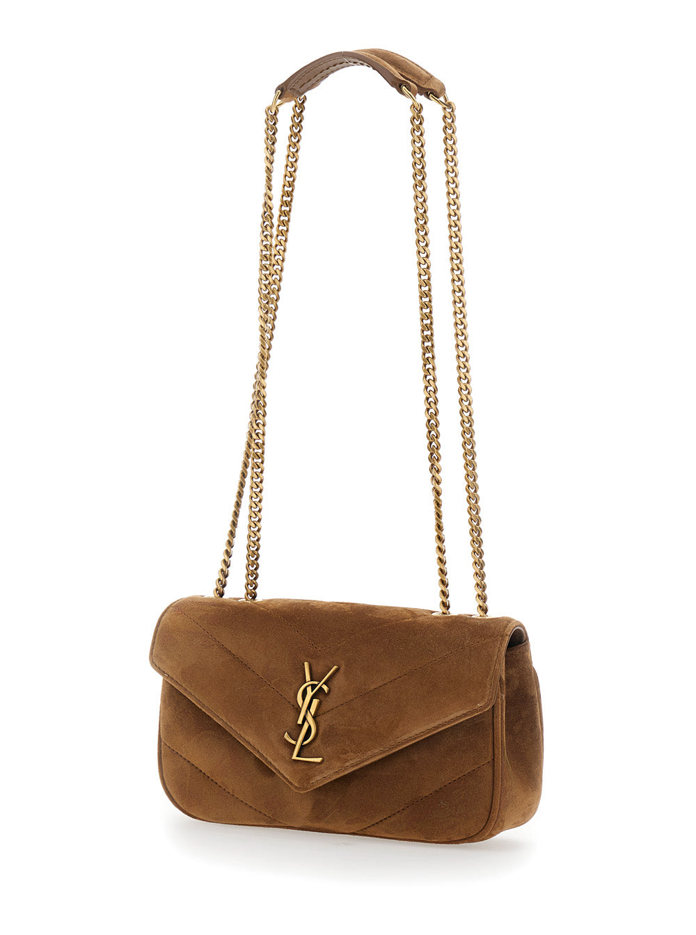 SAINT LAURENT Saint Laurent Women Ysl Pw Mini Loulou Suede Satin