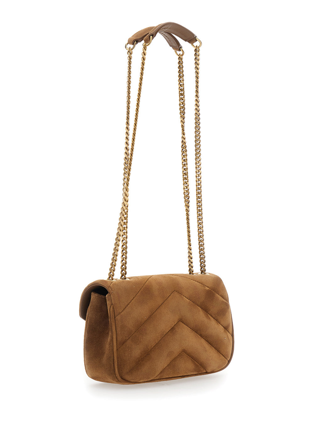 SAINT LAURENT Saint Laurent Women Ysl Pw Mini Loulou Suede Satin