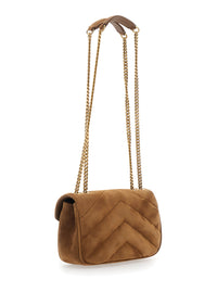 SAINT LAURENT Saint Laurent Women Ysl Pw Mini Loulou Suede Satin