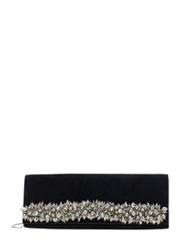 SIMKHAI Simkhai Women Clutch Bag 'River' With Zip Closure And Black Leather Handle For Women