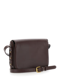 Soeur Women Bellissima Mini With Zip Closure In Brown Leather For Women