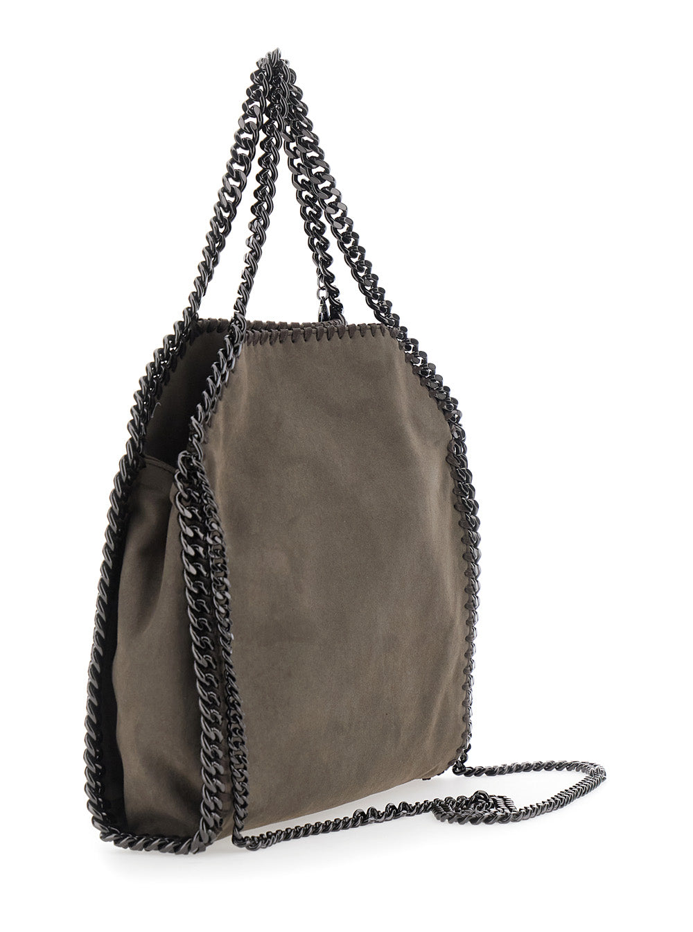 STELLA MCCARTNEY Stella Mccartney Women Falabella Mini Bag Alter Suede With Suede Details, Brown, Woman