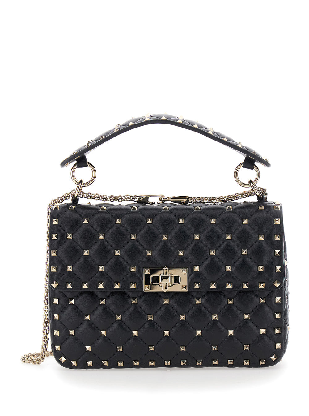 VALENTINO GARAVANI Valentino Garavani Women Medium Shoulder Bag | Rockstud Spike | Nappa/Platinum Studs