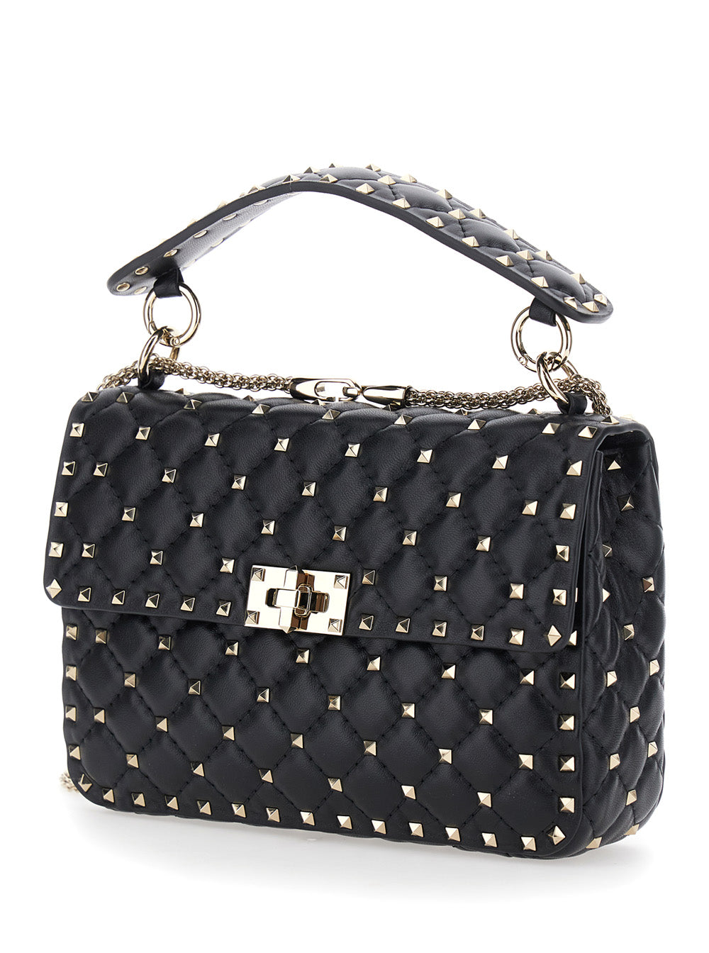 VALENTINO GARAVANI Valentino Garavani Women Medium Shoulder Bag | Rockstud Spike | Nappa/Platinum Studs