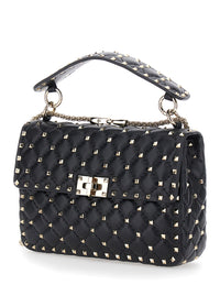 VALENTINO GARAVANI Valentino Garavani Women Medium Shoulder Bag | Rockstud Spike | Nappa/Platinum Studs